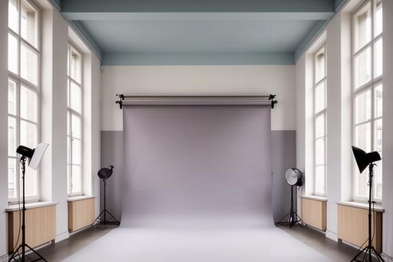 Puristisches Fotostudio in Schaffhausen mit hohen Decken und indirektem Fensterlicht